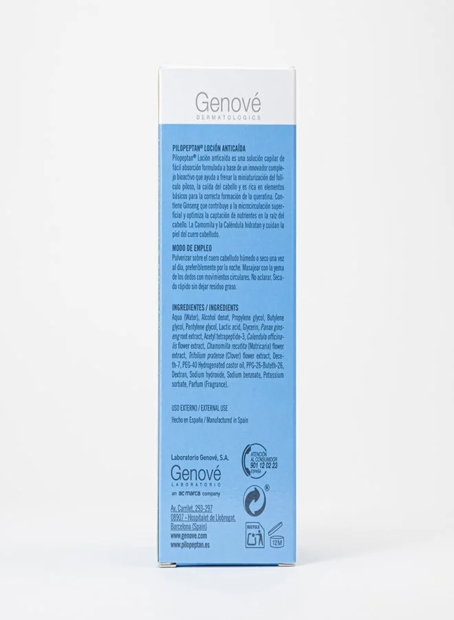 Genove Pilopeptan Hair Loss Treatment For Men & Women 100Ml - For Thicker And Stronger Hair - Promote Hair Regrowth And Prevent Alopecia.